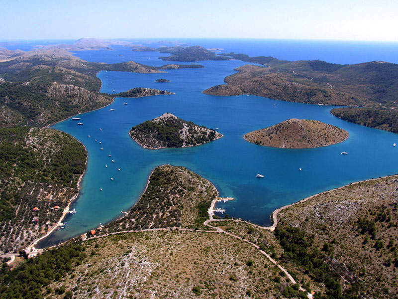 NP Krka and NP Kornati from the air